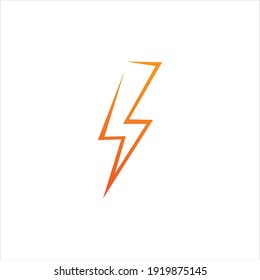 
Thunder and Bolt Lighting Flash Icons Set. Flat Style on Dark Background. Vector - Vector