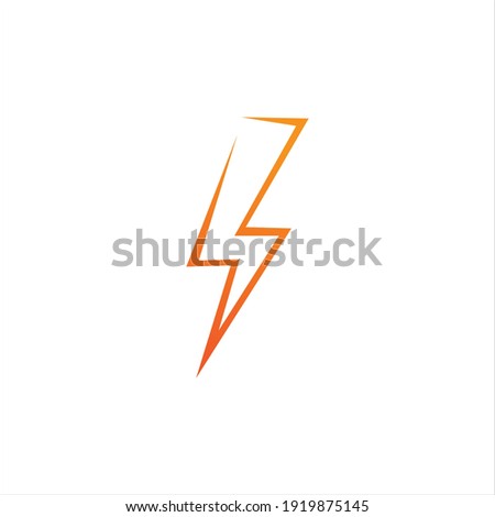 
Thunder and Bolt Lighting Flash Icons Set. Flat Style on Dark Background. Vector - Vector