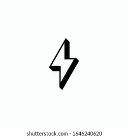 vectores de logotipo de flash de iluminación de los tornillos y el trueno