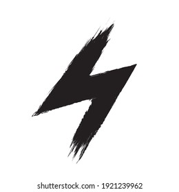 Thunder bolt lighting flash logo . Electric power design element . Vector illustration.