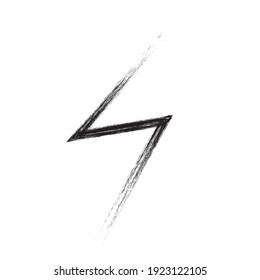 Thunder bolt lighting flash logo . Electric power design element . Vector illustration.