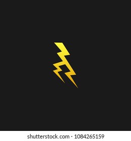 Thunder and bolt lightning flash logo icon template design. Power energy vector illustration