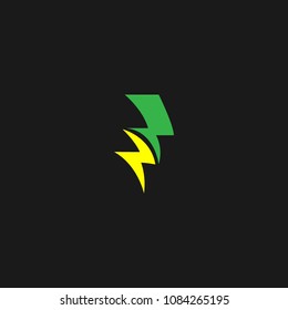 Thunder and bolt lightning flash logo icon template design. Power energy vector illustration