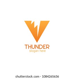 Thunder and bolt lightning flash logo icon template design. Power energy vector illustration