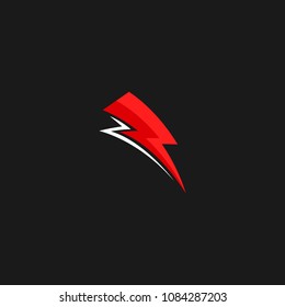 Thunder And Bolt Lightning Flash Logo Icon Template Design. Power Energy Vector Illustration