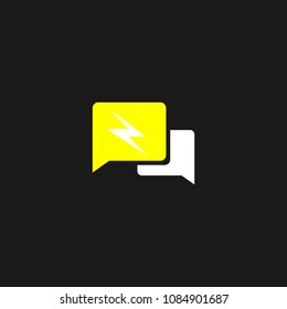 Thunder and bolt lightning flash logo icon template design. Power energy vector illustration
