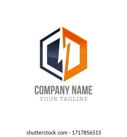Thunder and bolt lightning flash logo icon template design. Power energy vector illustration