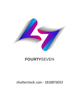 thunder bolt of logo design with 3 dimension style. logo design modern