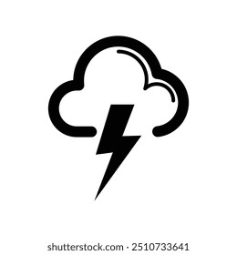 thunder bolt logo design concept idea