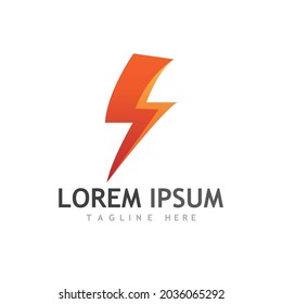 logotipo y símbolo del perno de brillo