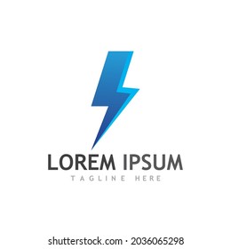 logotipo y símbolo del perno de brillo