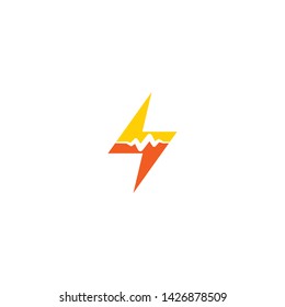 Thunder Bolt Sound Wave Electric Pulse Stock Vector (Royalty Free ...