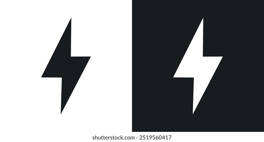 Ícone de vetor de linha de pino de raio definido em estilo de estrutura de tópicos e sólido.