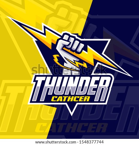 thunder chatcher, lighting  esport logo