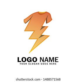 Thunder clothing logo, fast laundry logo