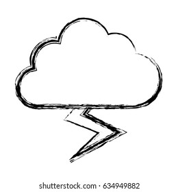 thunder and cloud icon