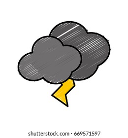 thunder and cloud icon