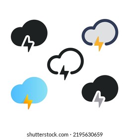 Thunder Cloud Weather Icon Pack