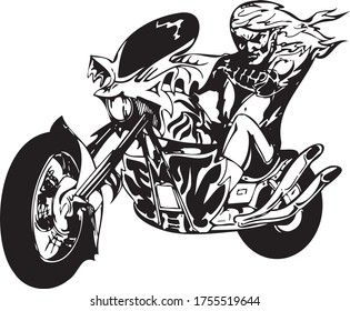 Thunder Cycles - Digital Clipart Vector