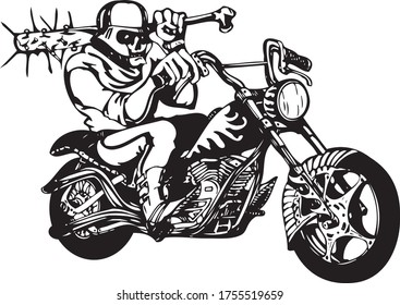Donner Cycles - Digital-Clip-Art-Vektorgrafik