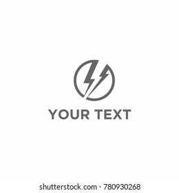 Thunder Electrical Icon Logo Vector