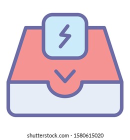 
Thunder, Email   Isolated Vector icon which can easily modify or edit
