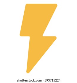 Thunder Energy icon- Flat design, glyph style icon - Colored