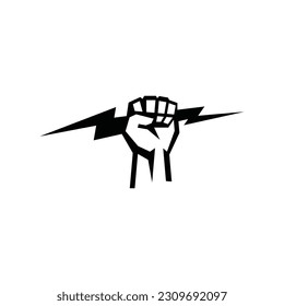 Thunder Fist Logo Design Template