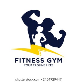 Thunder Fitness Gym Logo Sport