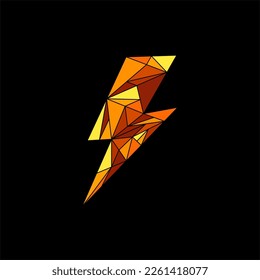 Thunder Flash geometric colorful creative design
