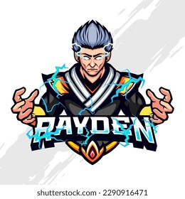 Donnergott Rayden Vektor Mascot