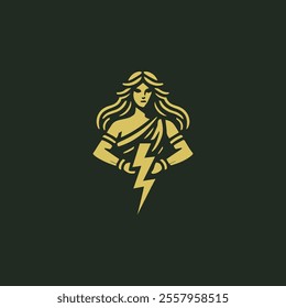 Thunder goddess logo for sale.