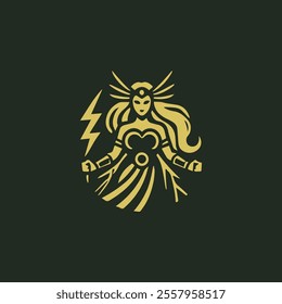 Thunder goddess logo for sale.