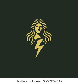 Thunder goddess logo for sale.