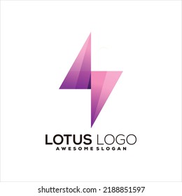 Illustration zum Design des Thunder Gradient Logos