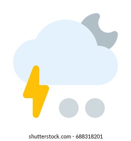 thunder hail night