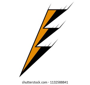 thunder high voltage symbol warning sign