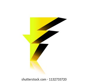 thunder high voltage symbol warning sign
