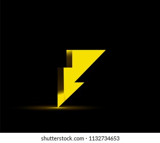 thunder high voltage symbol warning sign