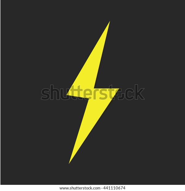 Thunder Icon Thunder Bolt Icon Thunder Stock Vector (Royalty Free ...