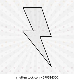 thunder icon design 