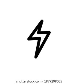 Thunder icon design, EPS 10