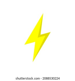 Thunder icon design template vector isolated illustration