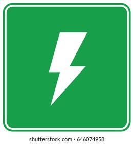 Thunder icon design,clean vector