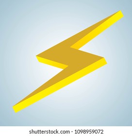 thunder icon illustration