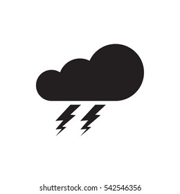 thunder icon illustration isolated vector sign symbol