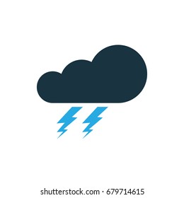 thunder icon illustration isolated vector sign symbol