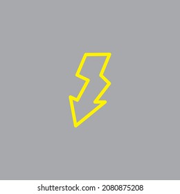 Ilustración de icono Thunder vector señal eléctrica 