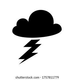 Thunder  icon or logo isolated sign symbol vector illustration - high quality black style vector icons
