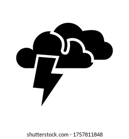 Thunder  icon or logo isolated sign symbol vector illustration - high quality black style vector icons

